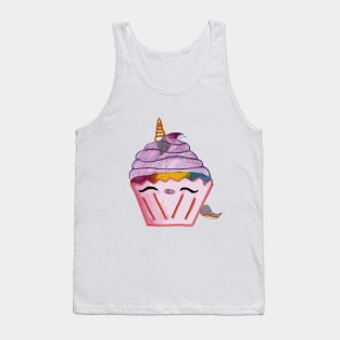 AriCorn88 Rainbow Unicorn Cupcake Tank Top